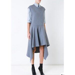 Marni Sideswept Hem Dress Grey Womens Size IT 44 US 8